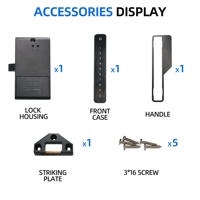 Armstrong fichier écran tactile loquet de clavier combinaison serrure d'armoire intelligente sans clé pour serrure de casier de sport
