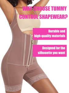 Langqin Corsetto Modellante a Doppia Compressione, Body Contenitivo a Vita Alta, Effetto Push-Up, Chiusura con Cerniera Frontale, Asciugatura Rapida e Traspirante - Product Image 5