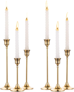 Creative Nordic Vintage Brass Handmade Durable Candelabra <b>Small</b> Ornament Candlelight Dinner Wedding Christmas <b>Boxed</b> Packed - Product Image 1