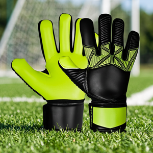 Gants de gardien de but professionnels de marque, protection hybride des doigts, tiges de protection, football, PU respirant, doigts enroulés, légers, unisexes, haute performance - Product Image 6