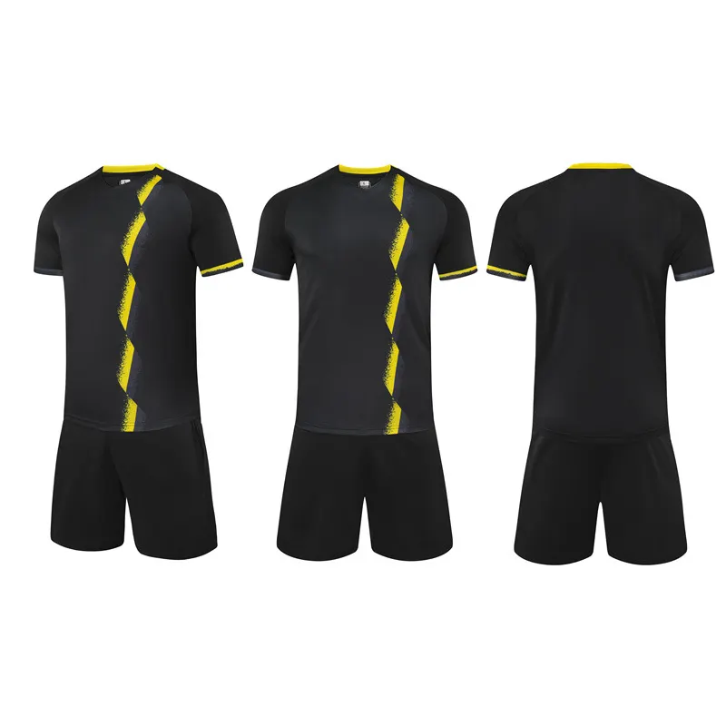 カスタムサッカージャージー卸売価格男性用大型ユニフォーム子供用パーソナライズシャツと名前番号チームロゴ付きショート