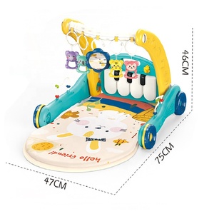 Poussette éducative multifonctionnelle Poussette Jouet pour bébé assis à debout Activité 2 en 1 Musique pour bébé Push Walker Jouets pour bébé - Product Image 5