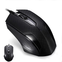 Mouse Komputer Gaming Standar Berkabel Termurah Grosir untuk Kantor dan Rumah, Mouse Optik Ergonomis USB 3D