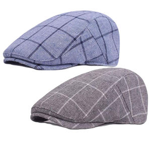 Venta al por mayor ligero Ivy sombrero bonito estampado gorra plana para otoño invierno al aire libre uso diario en hermosos colores - Product Image 2