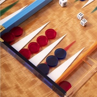 Luxe Lucite Ensemble de jeu de société de Backgammon écologique Présentoirs élégants pour la maison ou le bureau