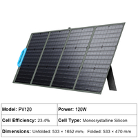 Bluetti 120W 200W 350W 420W Portable Flexible Pliable Panneau Solaire Monocristallin Chargeur pour Camping Centrale Électrique Générateur