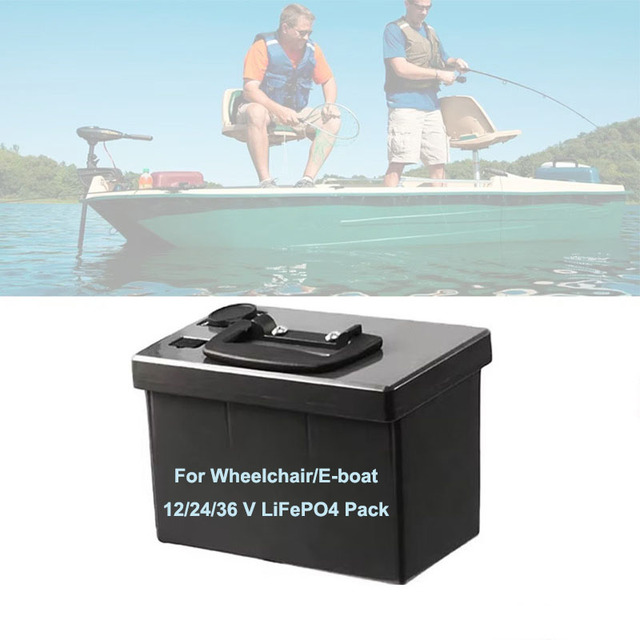 Waterproof IP67 24V 12Ah LifePo4 Pack Electric Wheelchair Scooter Yacht Power Supply LiFePO4 Lithium Battery Pack