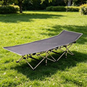Lit de camping pliable robuste en métal ultraléger pour adultes, idéal pour le jardin, les voyages et l'extérieur - Product Image 4