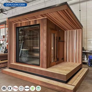 Chất Lượng Cao Hiện Đại Ngoài Trời Truyền Thống Hơi Nước Màu Đỏ Tuyết Tùng Toàn Cảnh Vườn Bếp Điện 2 Người Bảng Điều Khiển - Product Image 2