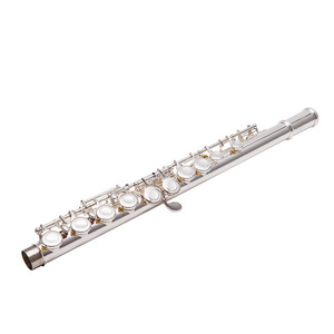 Flûte à bec à 17 trous ouverts et fermés, corps en cupronickel, cuivre blanc, clé E, accordage en Do, plaqué argent, pour débutant - Product Image 4