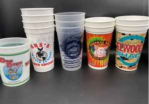 Conteneur <span class=keywords><strong>de</strong></span> gobelets en plastique à impression personnalisée tasse jetable en plastique pour animaux <span class=keywords><strong>de</strong></span> compagnie tasses à café glacé en plastique transparent à vendre - Product Image 5
