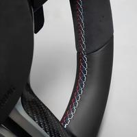   Volant MP avec bande rouge centrale, points de suture tricolores M1 M2, fibre de carbone, compatible F10 F30 F15 F25 X1 X3 X5, amélioration