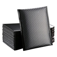 Tailles de stock enveloppes rembourrées étanches enveloppes à bulles noires, emballage de protection auto-scellant avec logo personnalisé sacs à bulles en poly
