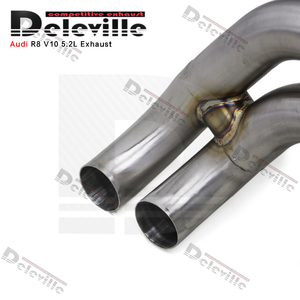 Section de silencieux arrière <span class=keywords><strong>sport</strong></span> à soupapes pour <span class=keywords><strong>Audi</strong></span> R8 V10 5.2L 2010-2013, son X-pipe actif amélioré, arrière d'essieu - Product Image 5