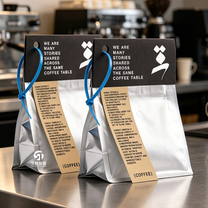 ถุงกาแฟโลโก้สั่งทำแบบเมทัลไลซ์ ปิดผนึกได้ 8 ด้าน คุณสมบัติป้องกันสูง สำหรับเมล็ดกาแฟ กาแฟดริป และถั่วต่างๆ - Product Image 5