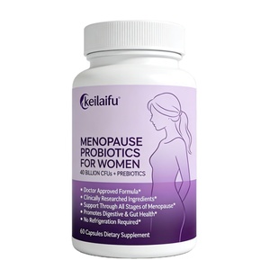 Capsules de complément alimentaire à base de plantes pour la ménopause, utilisées pour équilibrer les niveaux d'œstrogènes féminins et atténuer les bouffées de chaleur - Product Image 1