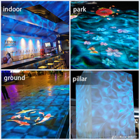 Projecteur d'effets de vagues océaniques 80W, lumière multicolore pour scène, éclairage de vagues d'eau pour événements intérieurs et extérieurs, mariages