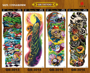 Tatuaggi Temporanei Personalizzati a Manica Intera Neri per il Corpo - Product Image 4