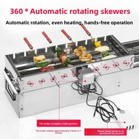 Fuyuan Sao Machine à brochettes rotative entièrement automatique, portable, anti-rouille, à largeur réglable, 5V, connectable