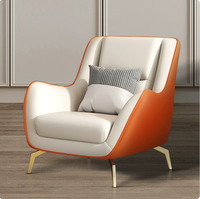 Fauteuil compact et confortable à une place, imprimé tigre, pour salon, balcon, usage de loisirs, design de luxe léger
