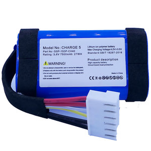 Cargador <span class=keywords><strong>5</strong></span> batería reemplazo al por mayor para <span class=keywords><strong>JBL</strong></span> Charge5 altavoz Bluetooth 3,6 V 7500mAh 27wh Bateria GSP1S3PCH40 batería de litio - Product Image 2