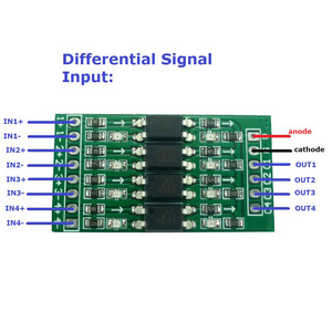 OP71A04 4ch 3.3V 5V 12V 24V Digital Logic Level Conversion Module PNP/NPN to NPN Optical Isolation Board for Arduiuo <strong>NANO</strong> STM32 - Product Image 5