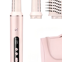Fer à boucler thermochromique 5-en-1 multi-styler, brosse soufflante à air chaud 110000 tr/min, sèche-cheveux volumisant, ensemble complet