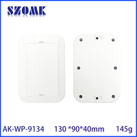 Boîtier extérieur étanche IP67 ASA UV 40*130*90MM avec oreilles de montage pour signal sans fil transparent, idéal pour l'hébergement de nœuds de capteurs