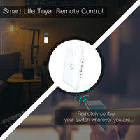 Interrupteur mural tactile intelligent Wi-Fi RF433 pour maison connectée, 1/2/3 gangs, panneau en verre, interrupteur intelligent