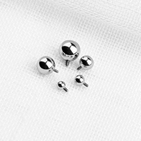Bijou de corps en titane G23 plaqué or, avec boule de 8 mm à filetage interne, pour piercing de nez, unisexe, idéal pour mariage, fête, fiançailles, cadeau tendance