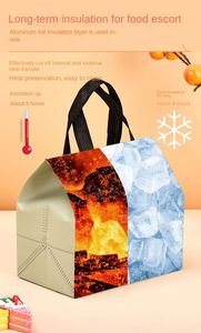 Durable Thermal Insulated Cooler Bag Non-Woven Material Leak Proof & Water Resistant 3L Capacity Lightweight for Food Storage - Product Image 6