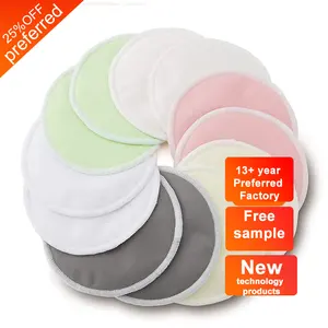 100% cotton ladies large black white reusable waterproof breast milk pads nursing for breastfeeding nipples biodegradable