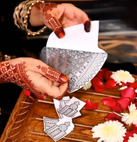 Pochoirs arabes personnalisés 42*57cm pour le henné Mehndi, pour les mains et les pieds, autocollants découpés en argent avec film protecteur