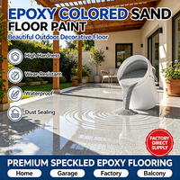 Peinture de sol autolissante époxy à base de sable coloré, antidérapante pour la maison, chambre, cuisine, revêtement résistant à l'usure