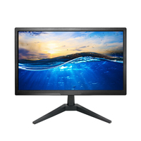 Moniteur d'ordinateur à écran large TN de 18,5 pouces, nouveau, vente en gros d'usine, résolution FHD 1366x768, affichage LED 60Hz pour VGA/Bureautique/POS