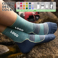 Chaussettes de randonnée mi-mollet personnalisées avec logo, respirantes et chaudes, pour la randonnée en montagne, le camping, les sports d'aventure