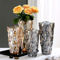 Accessoires de maison de style européen, vase en verre créatif INS, décoration de cuisine, décoration de maison, vase en verre de luxe