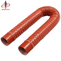 Tuyau flexible en fibre de verre et silicone pour conduite d'air de conception industrielle