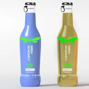 绿色蜻蜓275毫升小玻璃瓶装苏打水汽水酒厂