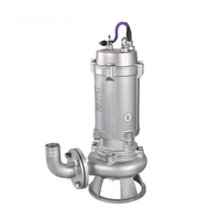 Pompe centrifuge submersible industrielle électrique verticale en fonte et acier inoxydable WQ/WQF pour eaux usées