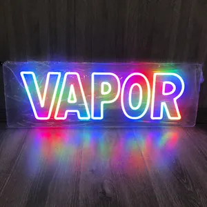 Popular Window Hanging Smoke Shop Open Lighted Led Neon Signs Custom Hookah Neon Sign Lights