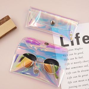 Colorful Summer TPU Sunglasses <b>Case</b> Waterproof Eyewear Pocket Bag Magnetic Closure Transparent <b>Glasses</b> Holder Welcome Gifts - Product Image 1