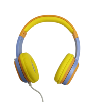 Headphone Anak Berkabel Warna-warni, Desain Kartu DIY Unik & Lucu, Earphone Jack 3.5mm untuk Pembelajaran & Hiburan Anak