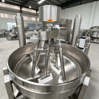 Duurzame, zware industriële planeetmengketel met verwarmingsmantel voor het concentreerproces van gekonfijt fruit siroop.