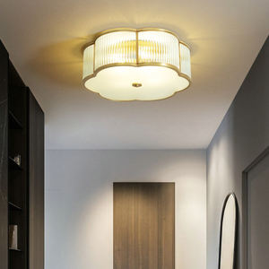 Quadrifoglio a forma di fiore lampada da soffitto a 4 foglie romantica stile europeo plafoniera Luxury rame per illuminazione a saldare - Product Image 6