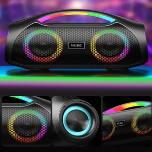 Altavoz Subwoofer RGB de 30W de Potencia, 80W de Potencia Máxima, Compatible con Tarjeta de Memoria, Reproductor de Audio Portátil Inalámbrico para Fiestas en Casa <span class=keywords><strong>y</strong></span> Exteriores X2 - Product Image 5