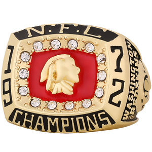 Anello del Campionato di Football dei Washington Redskins del 1972, Regalo di Compleanno per Uomo in Lega, Bestseller Transfrontaliero - Product Image 2