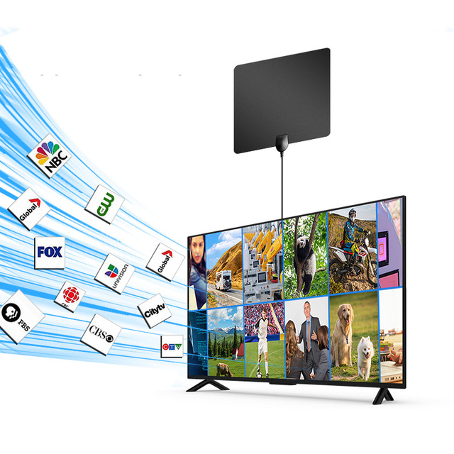 3600 3000 Miles New Flat Long Range High Gain HDTV Cable TV Antenna 4K Amplified Indoor Digital TV HDTV Antenna