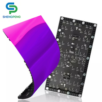 Paneles de Pantalla LED a Todo Color P2.5 P2 P1.53 P1.25, Módulo Flexible Curvo para Interiores