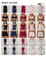 Vêtements de sport personnalisés de haute qualité, collants à séchage rapide, taille haute, grandes tailles, ensembles de sport, vêtements de yoga pour femmes